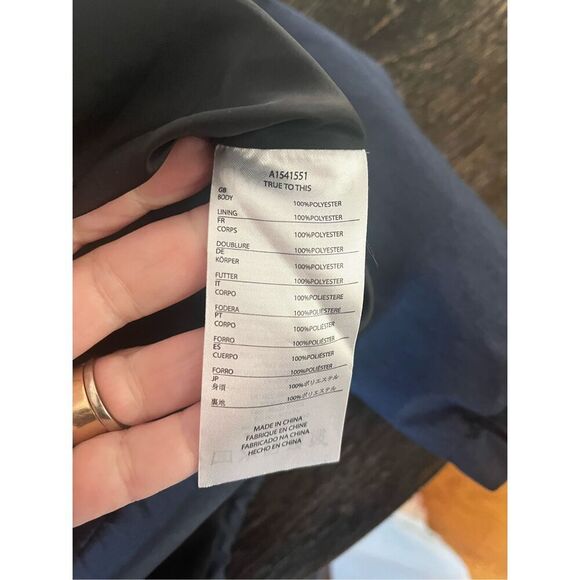 Volcom Navy Blue Snap Up Coaches Jacket Water Resistant sz S NWOT - Picture 9 of 9